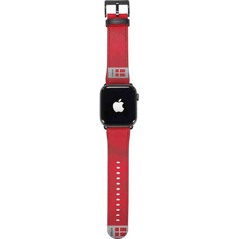 Denmark Soccer Flag Apple Watch Band 42-44mm